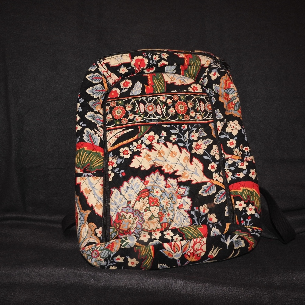 Black/ Red Vera Bradley Laptop Backpack